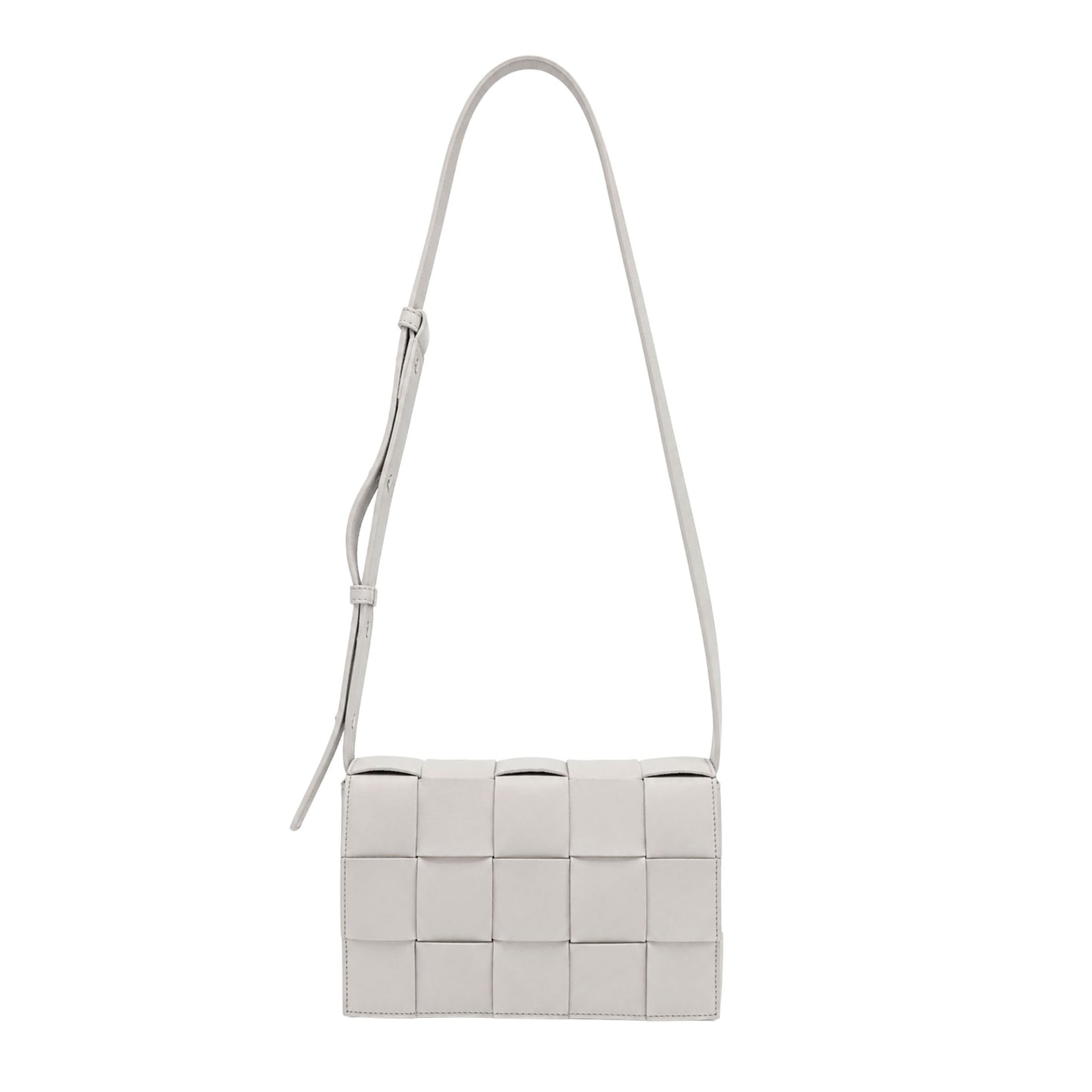 Bottega Veneta White Cassette Shoulder Bag