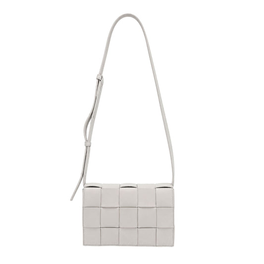 Bottega Veneta White Cassette Shoulder Bag