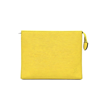 Louis Vuitton Yellow Epi Leather Pouch