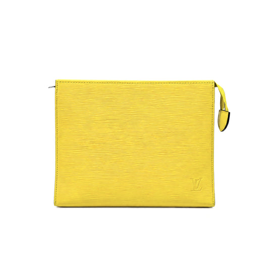 Louis Vuitton Yellow Epi Leather Pouch