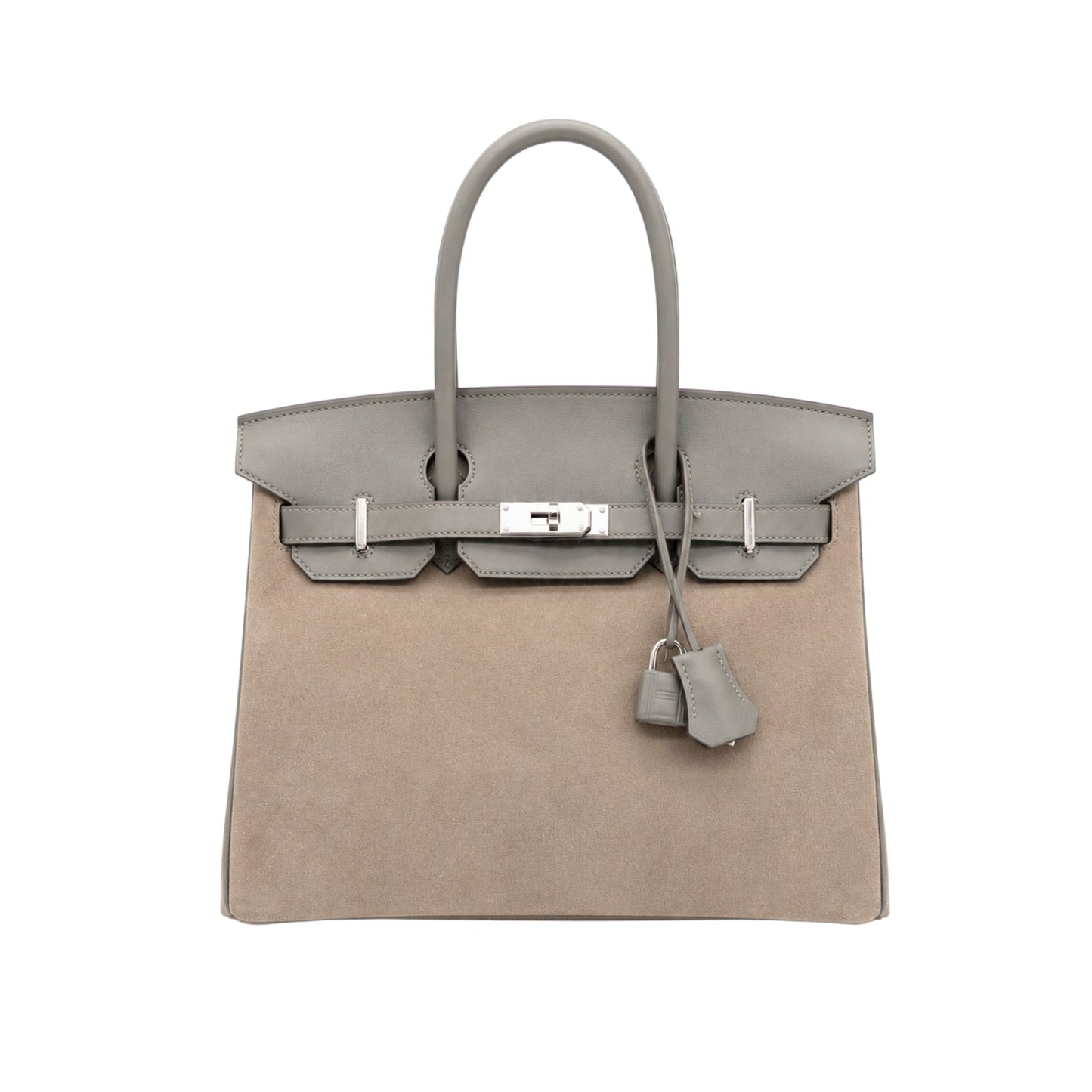 Hermes Birkin 30 Grizzly Gris Meyer Swift Gris Caillou Veau Doblis Palladium Hardware