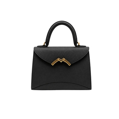 Moynat Gabrielle Black Mini Top Handle Bag