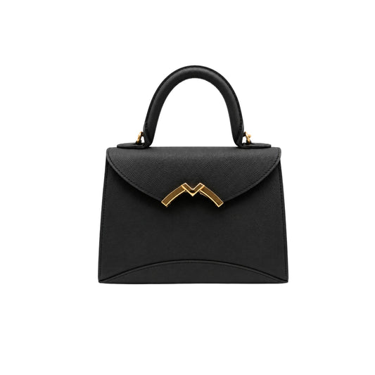 Moynat Gabrielle Black Mini Top Handle Bag