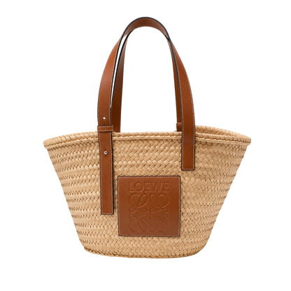 Loewe Raffia Basket Medium Tote