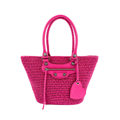Balenciaga Le Cagole Panier Pink Tote