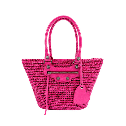 Balenciaga Le Cagole Panier Pink Tote