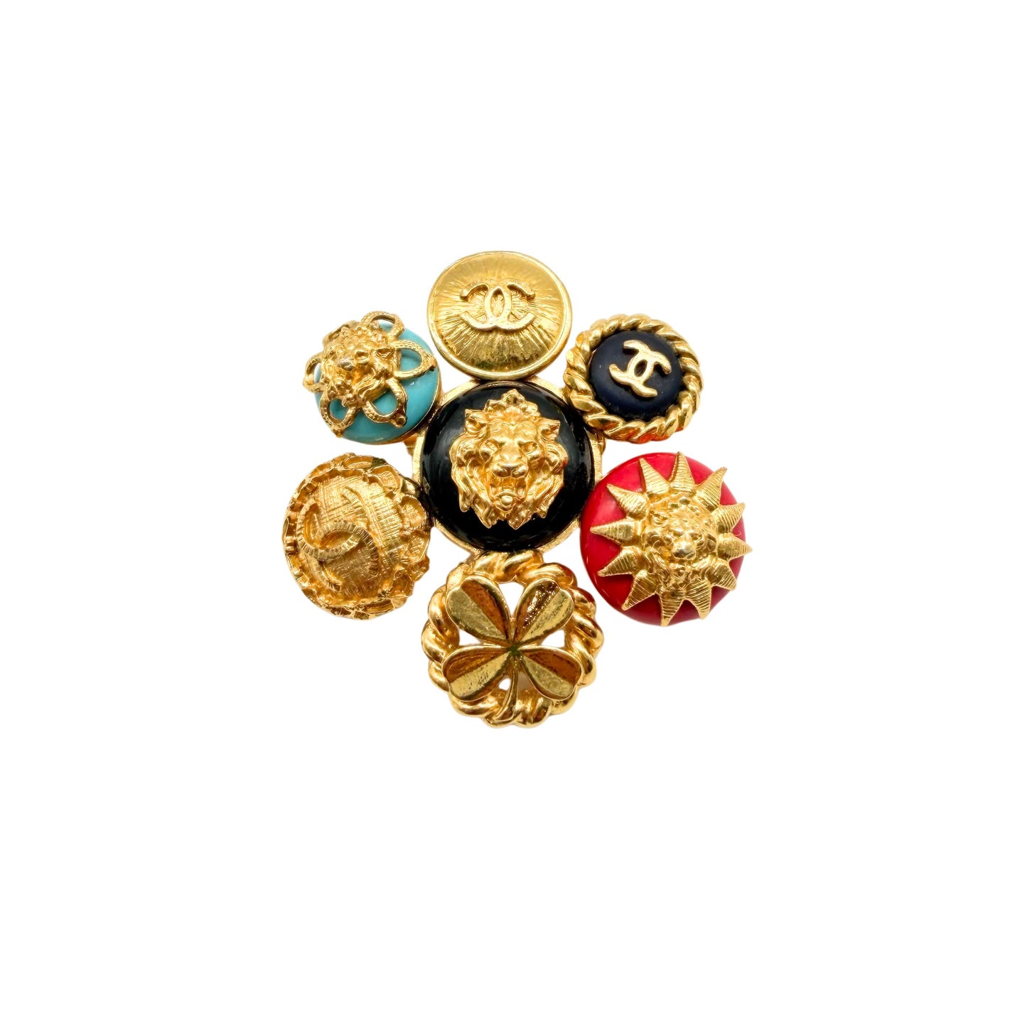 Chanel Charm Suites Gripoix Brooch