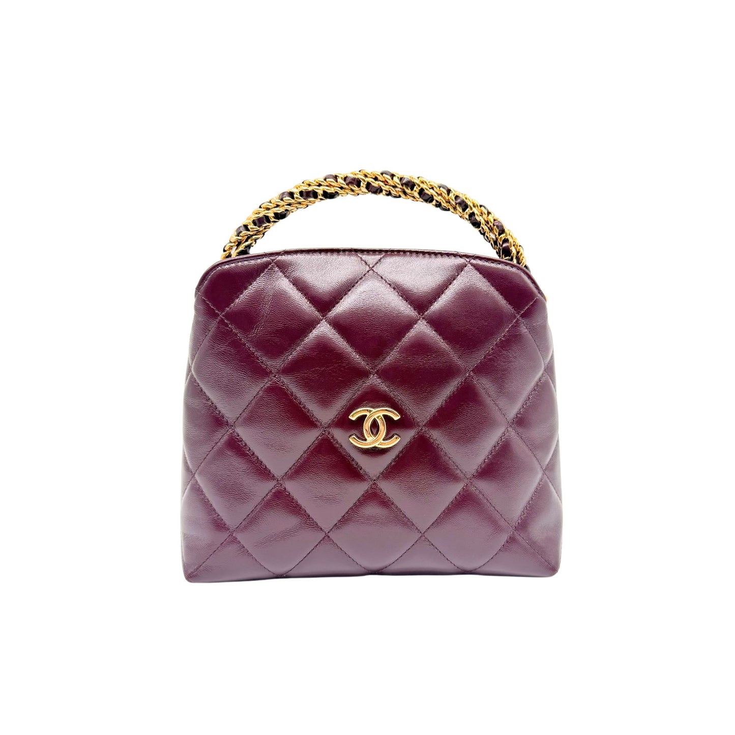 Chanel Burgundy Twisted Links Bag