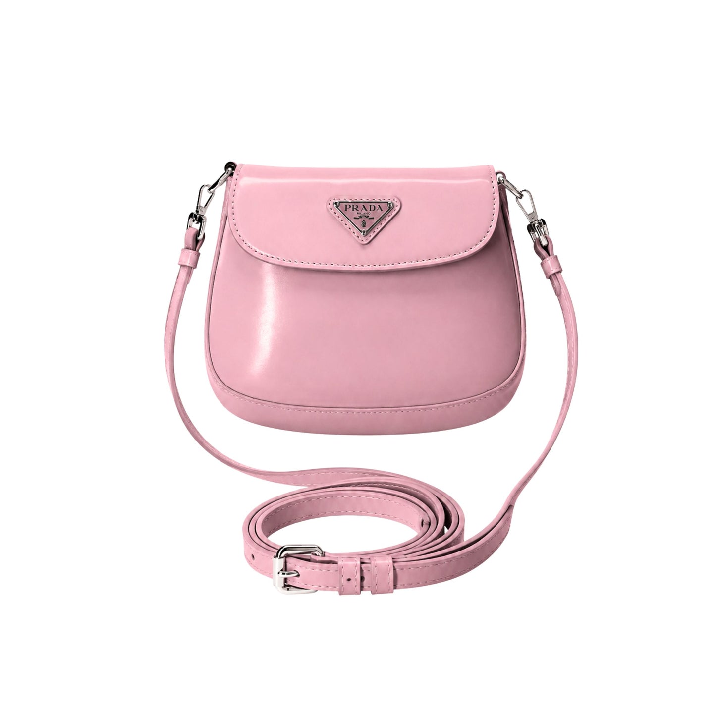 Prada Cleo Pink Mini Leather Crossbody Bag