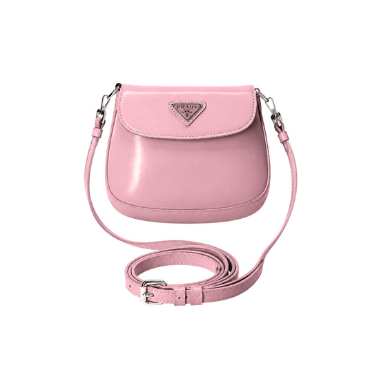 Prada Cleo Pink Mini Leather Crossbody Bag