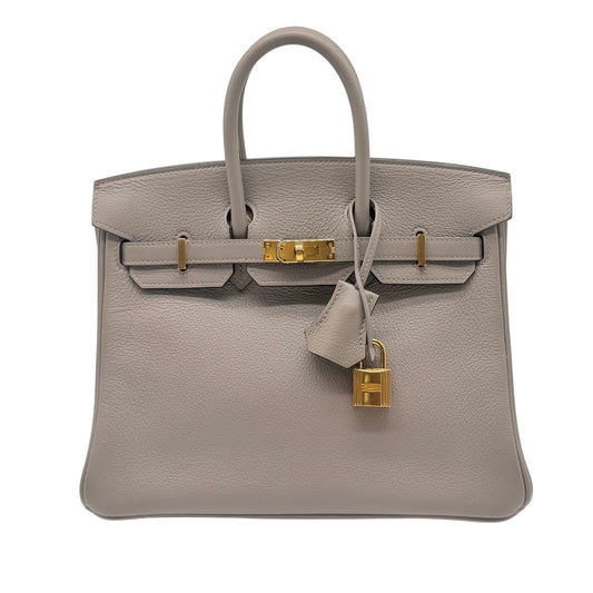 Hermes Birkin 25 Gris Asphalte Novillo Leather