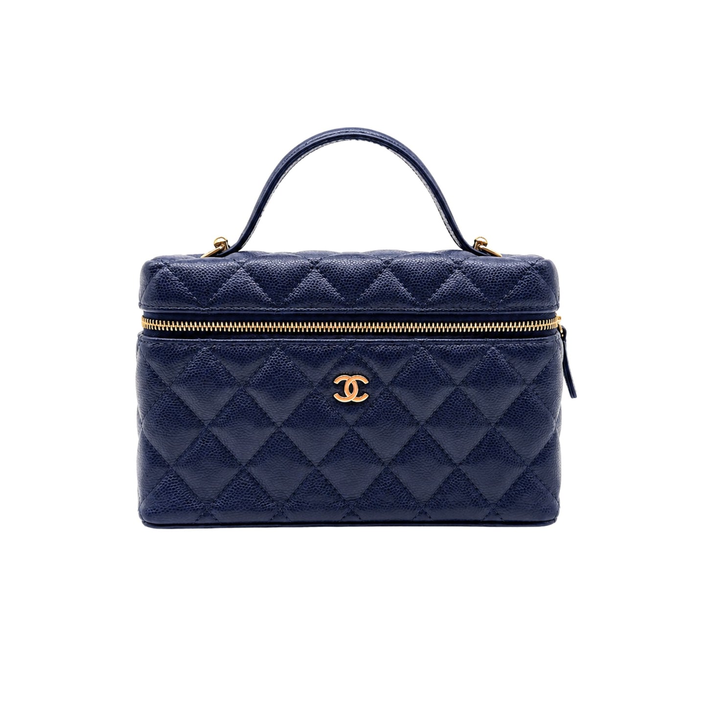 Chanel Navy Slim Vanity Crossbody