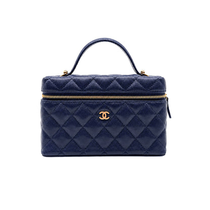 Chanel Navy Slim Vanity Crossbody