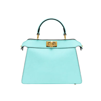 Fendi Small Peekabo Tiffany Blue Handbag