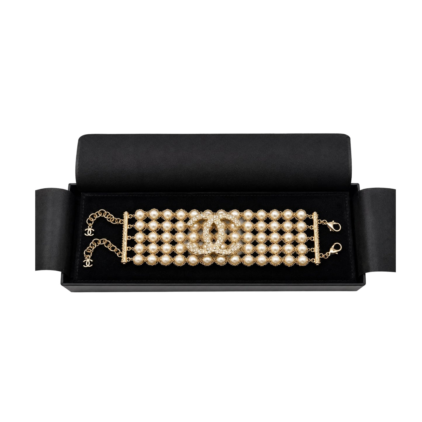 Chanel Chain and Pearl Bracelet