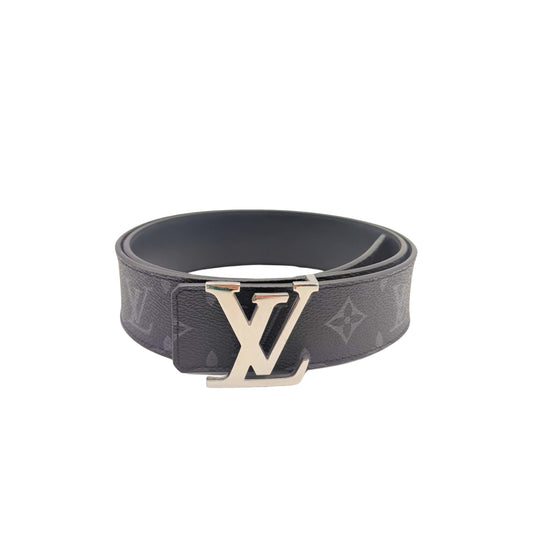 Louis Vuitton Monogram Eclipse Belt with Silver Hardware