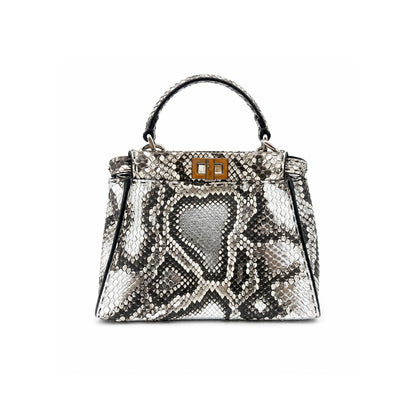 Fendi Peekaboo ISeeU Python Metallic Bag