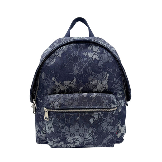 Gucci Denim Large Canvas Backpack