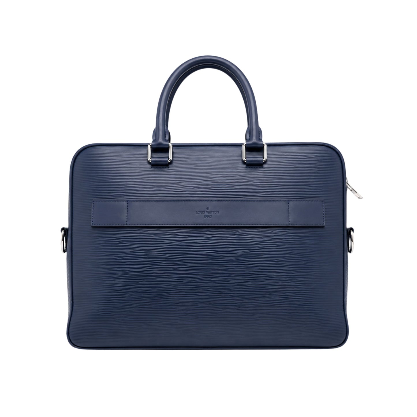 Louis Vuitton Epi Port Document Blue Briefcase