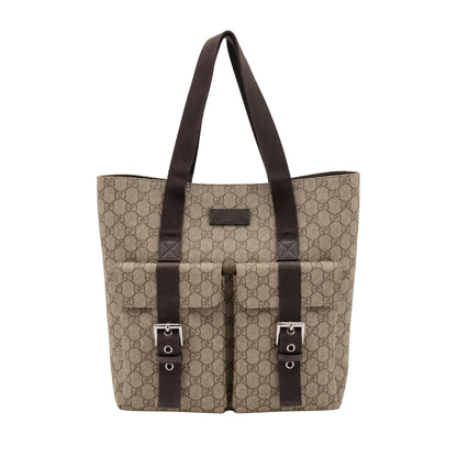 Gucci Brown Monogram Coated Tote
