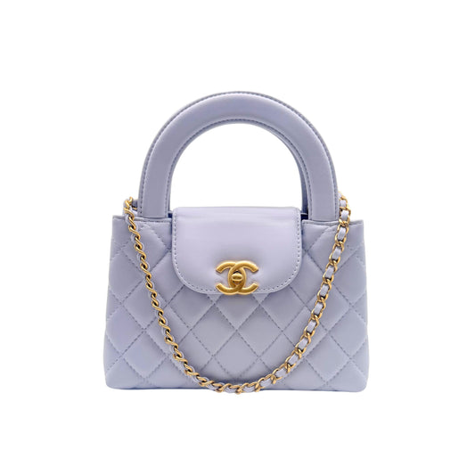 Chanel Small Kelly Lilac Calfskin Shopper