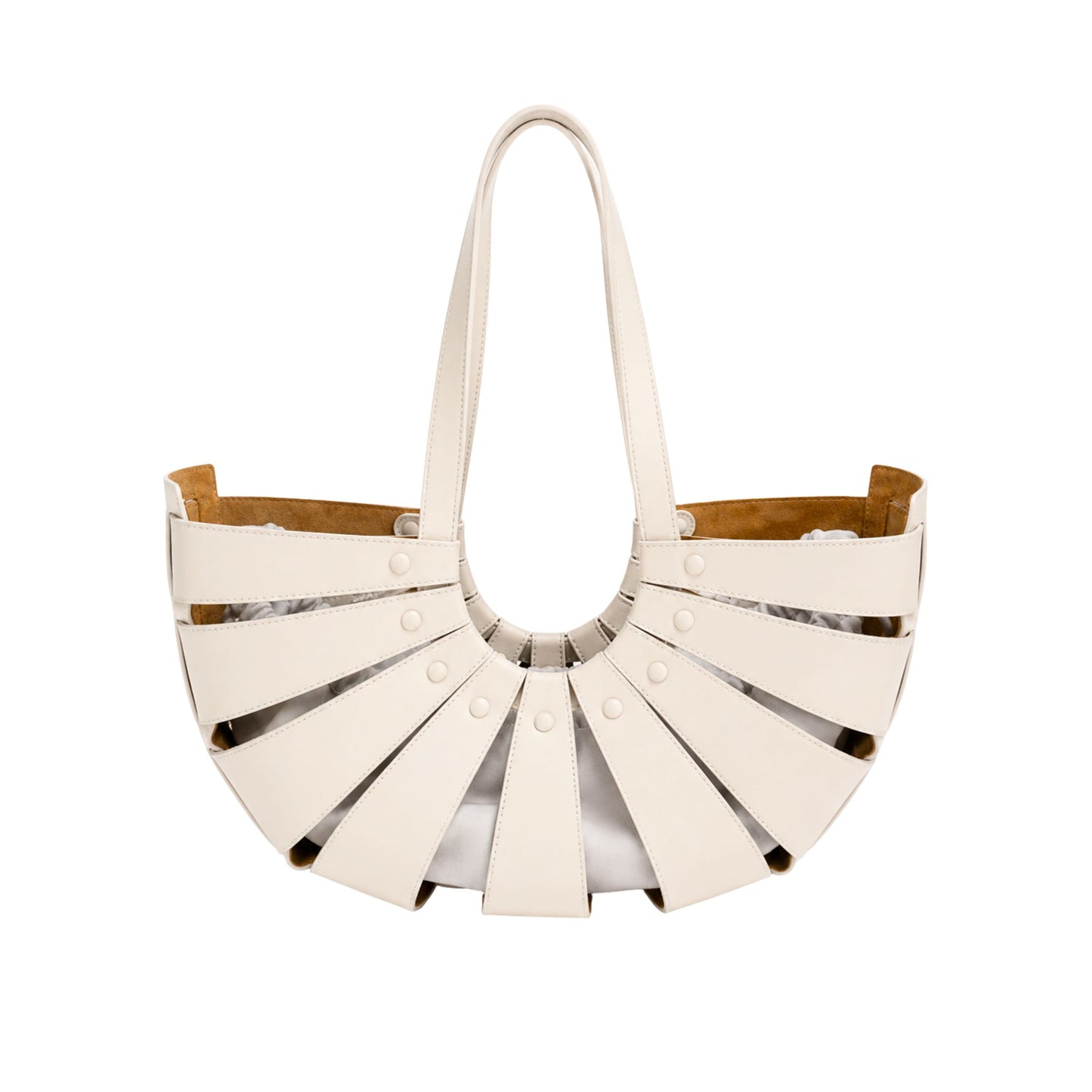 Bottega Veneta White Shell Handbag