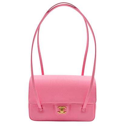 Chanel Coco Preppy Small Flap bag Pink Caviar