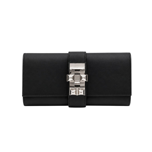Hermes Medor Black Clutch