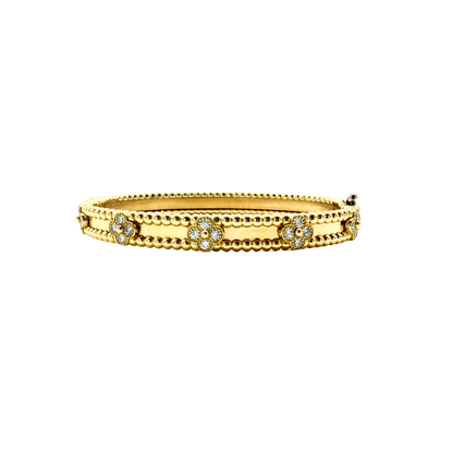 Van Cleef & Arpels Perlée Sweet Clovers Bracelet Gold