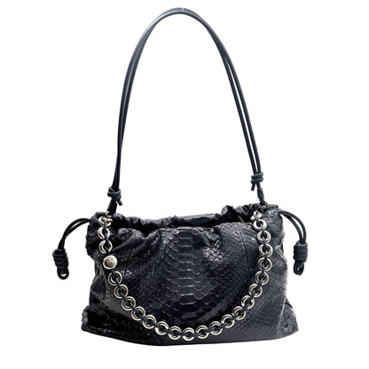 Loewe Flamenco Large Shoulder Bag in Patent Python