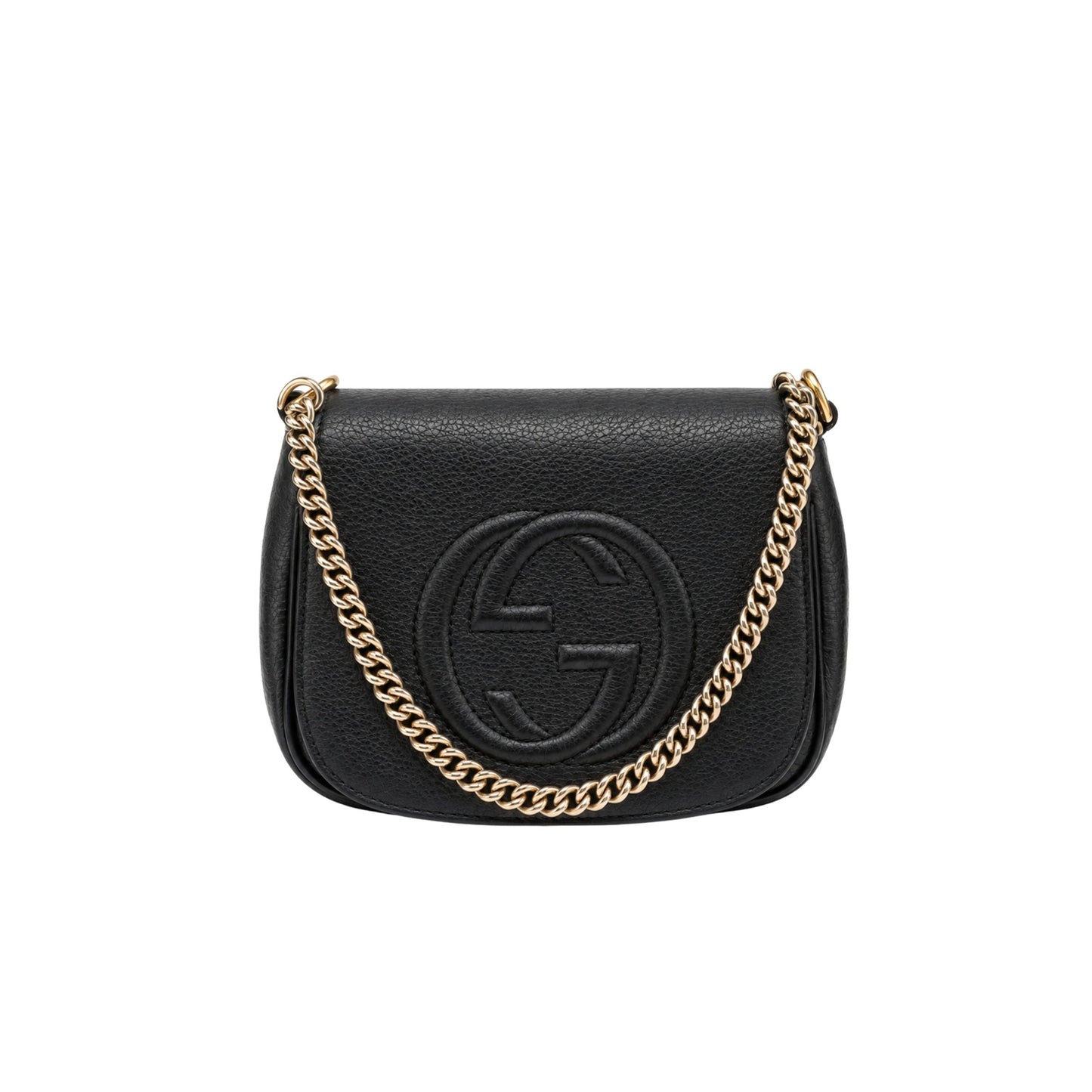 Gucci Black Soho Disco Small Pebbled Crossbody
