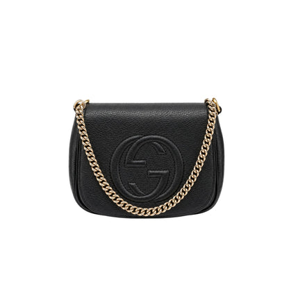 Gucci Black Soho Disco Small Pebbled Crossbody