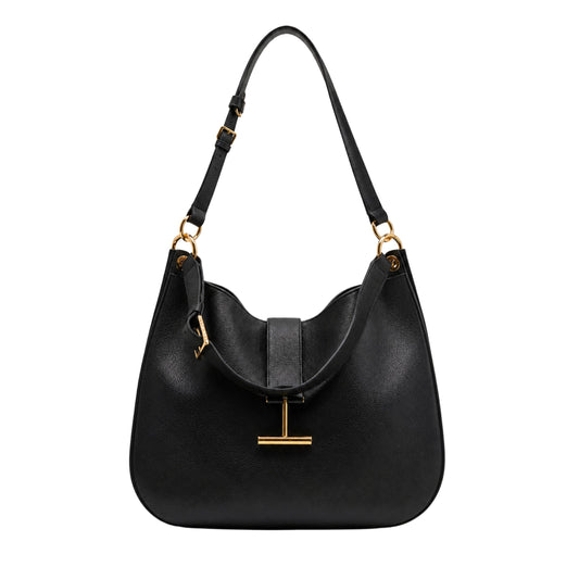 Tom Ford Black Large Tara Hobo Bag