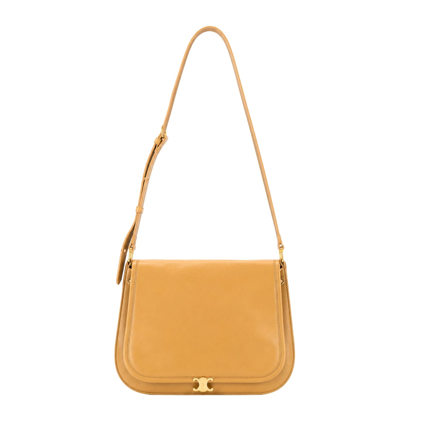 Celine Soft Triomphe Besace in Sand Castle Crossbody