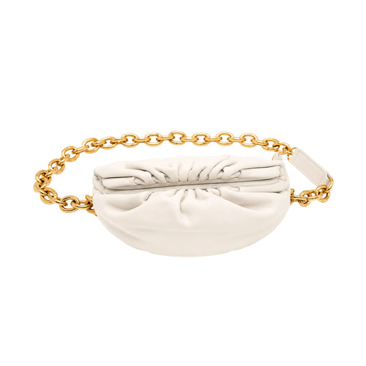 Bottega Veneta Bone Gold Chain Waist Belt Bag