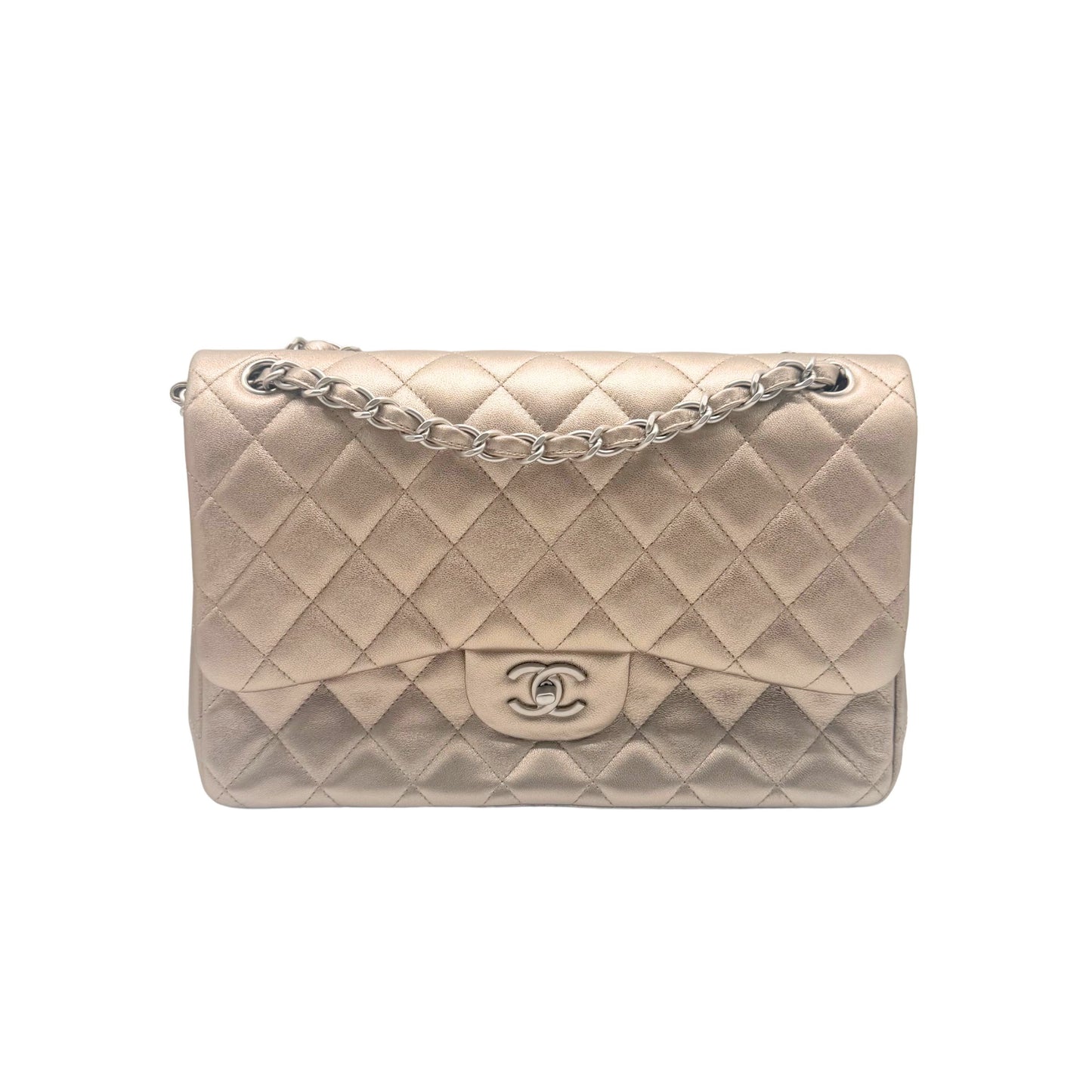 Chanel Jumbo Champagne Double Flap Bag