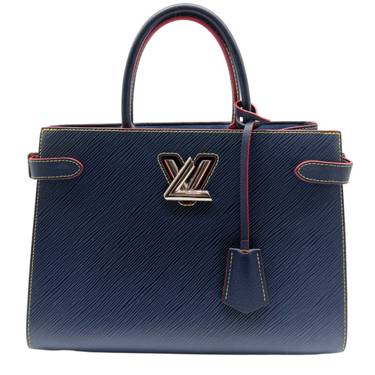 Louis Vuitton Blue Epi Twist Red Trim Tote