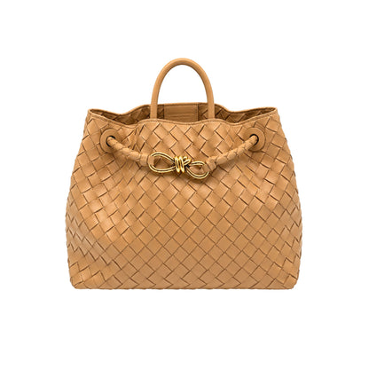 Bottega Veneta Dark Beige Andiamo Medium Bag