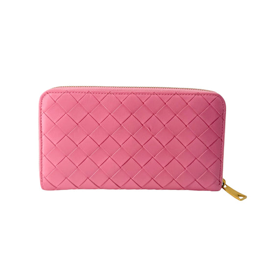 Bottega Veneta Pink Long Wallet