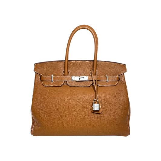 Hermes Birkin 35 Gold Togo Palladium Hardware