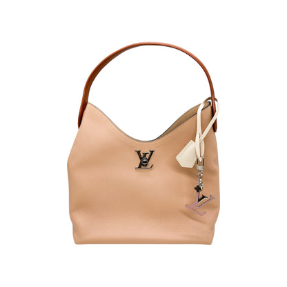 Louis Vuitton Beige Lockme Hobo Bag