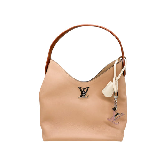 Louis Vuitton Beige Lockme Hobo Bag