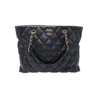 Chanel Black Shopping Tote