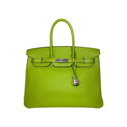 Hermes Birkin 35 Vert Anis Togo Palladium Hardware - Online Only
