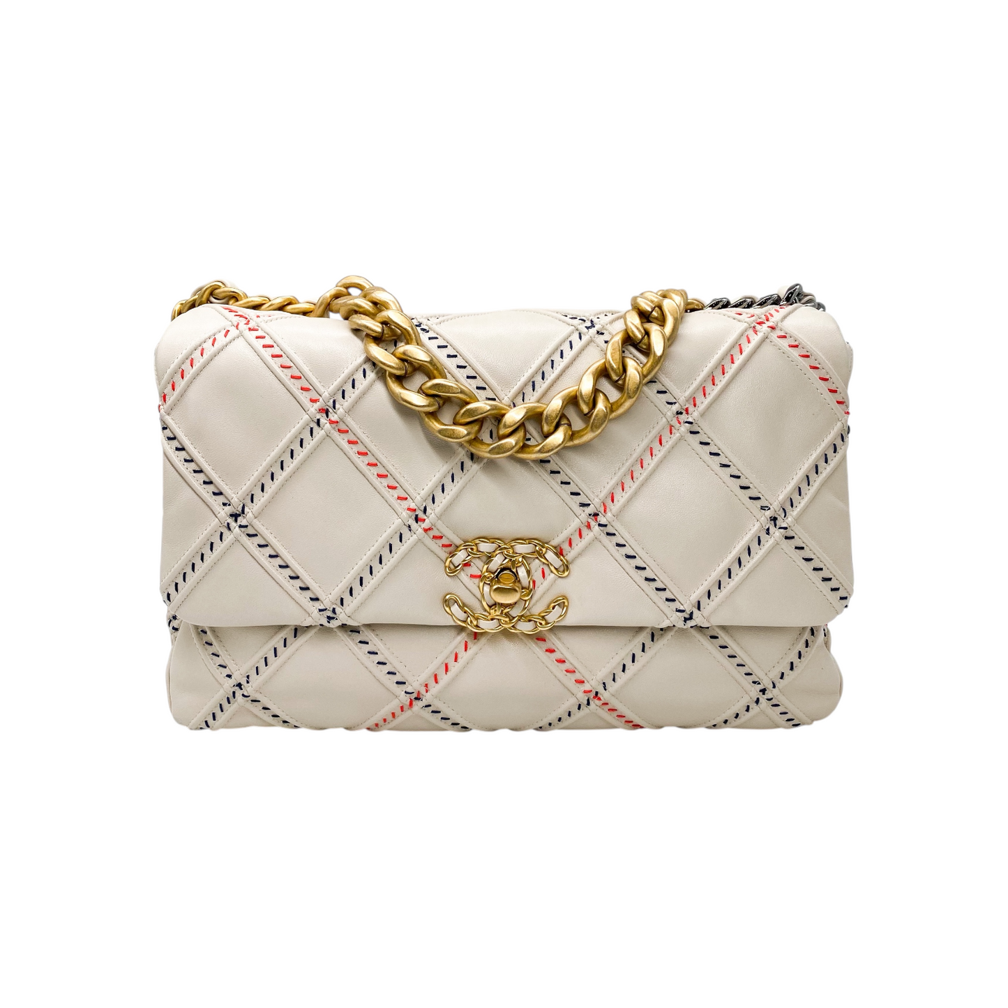 Chanel 19 Beige Wild Stitch