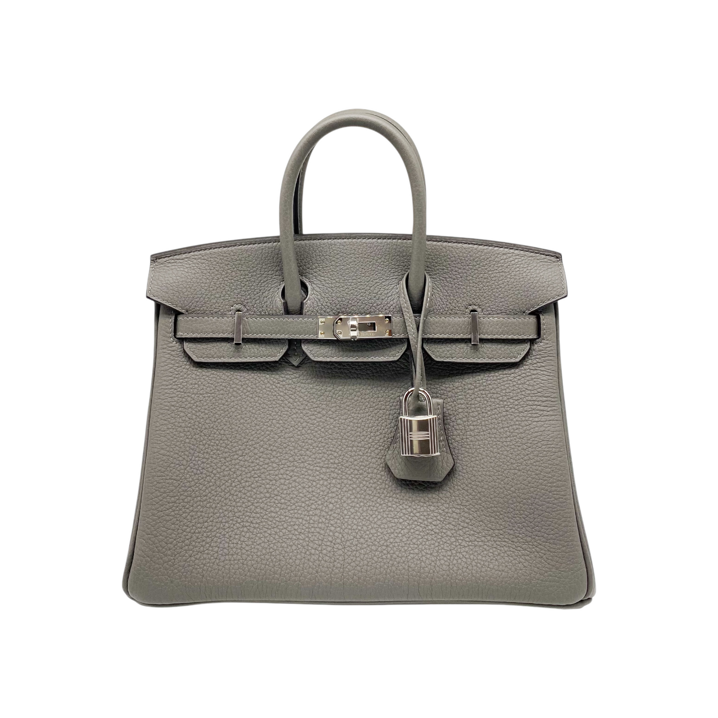 Hermes Birkin 25 Etain Togo Palladium Hardware