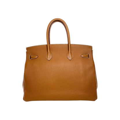 Hermes Birkin 35 Gold Togo Palladium Hardware