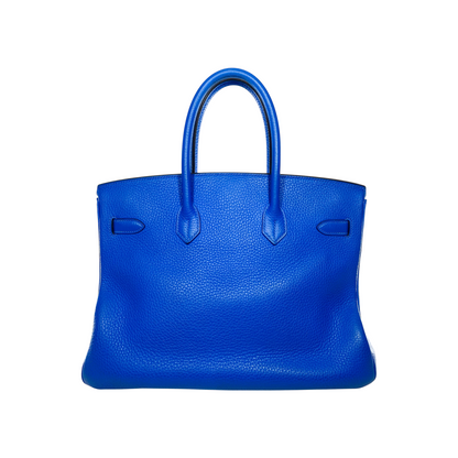 Hermes Birkin 35 Bleu Hydra Togo Palladium Hardware