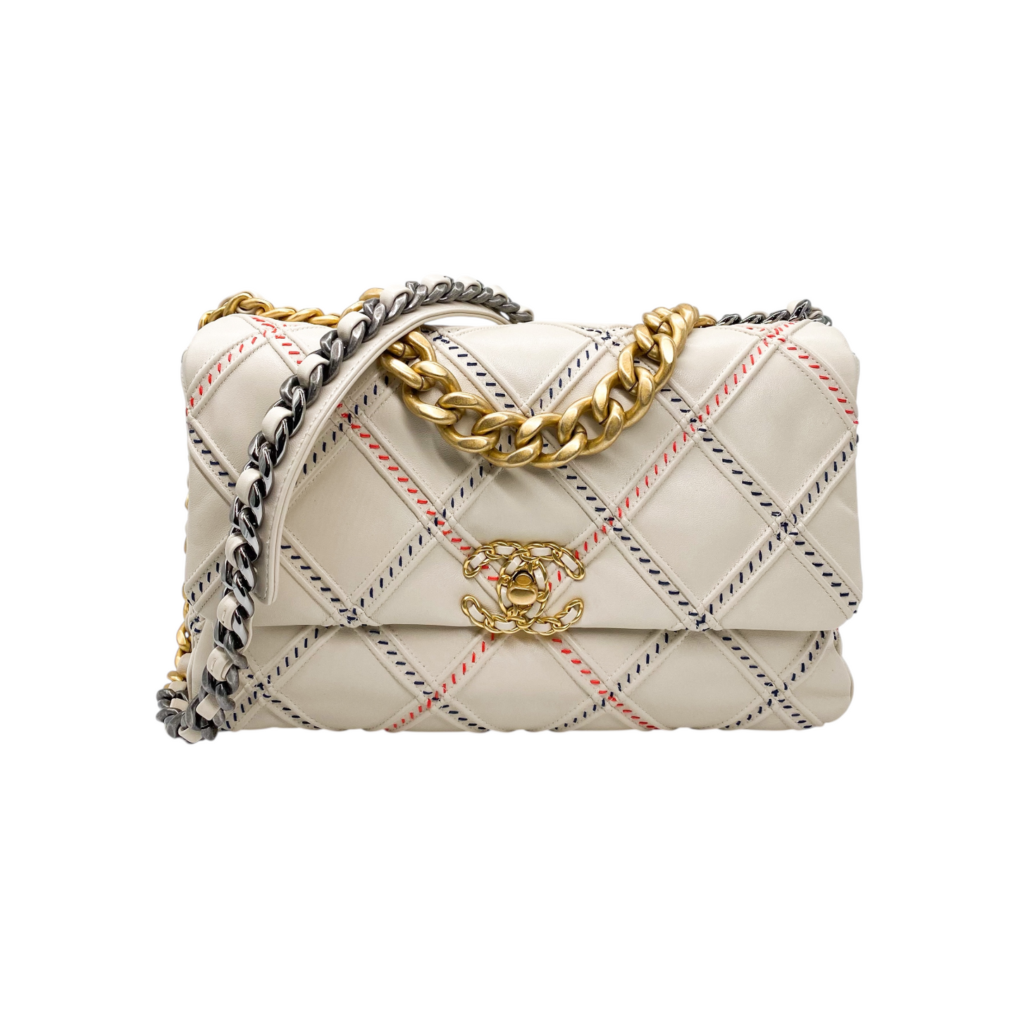 Chanel 19 Beige Wild Stitch