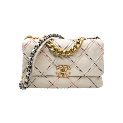 Chanel 19 Beige Wild Stitch